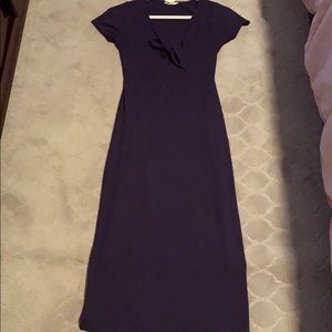 Navy blue midi dress